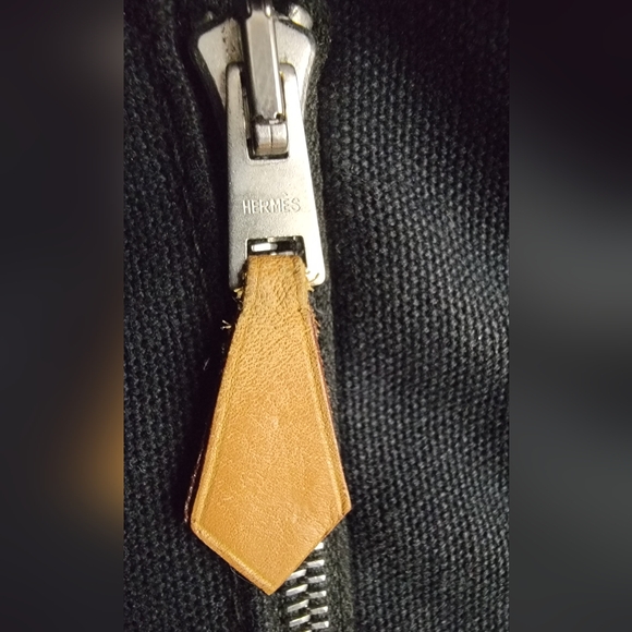 HERMÈS Toile Fourre-Tout Black Canvas Tote Holdall - Picture 8 of 16